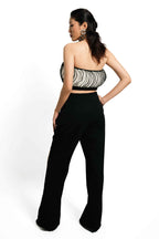 Eclipse Ruffle Co-Ord Set – Noir Contrast Chain Edit | VybTheory (Copy)