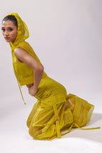 Citron Hooded Sleeveless Jacket – Translucent Utility Edit | VybTheory