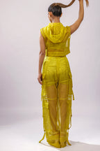 Citron Hooded Sleeveless Jacket – Translucent Utility Edit | VybTheory