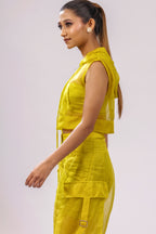 Citron Hooded Sleeveless Jacket – Translucent Utility Edit | VybTheory