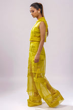 Citron Hooded Sleeveless Jacket – Translucent Utility Edit | VybTheory
