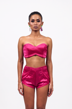 Hot Pink Satin Inner Bottom – Sleek Foundation Layer | VybTheory