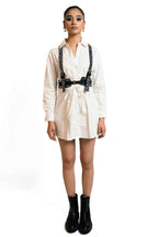 Crystal Studded Denim Harness Belt – Statement Layer | VybTheory