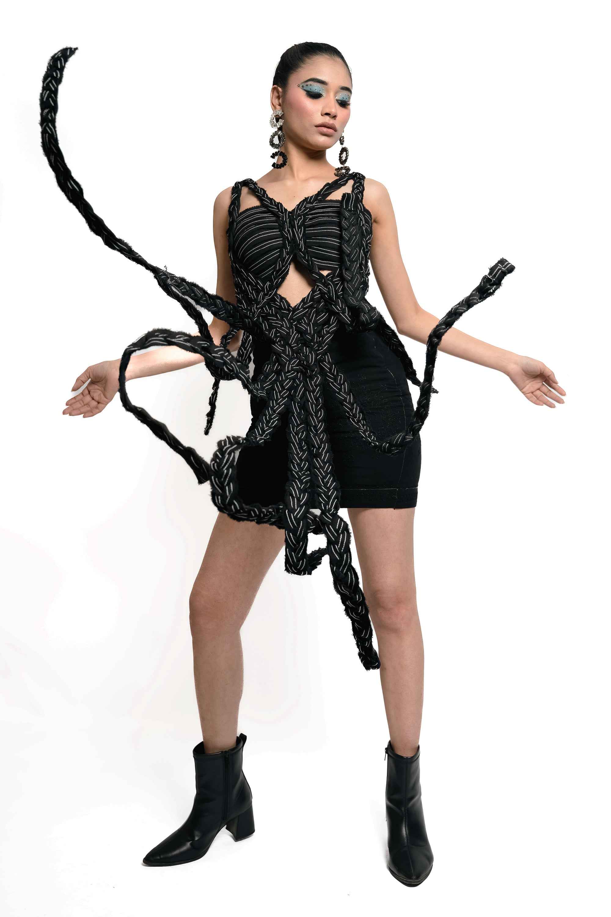 Braided Denim Corset Top – Deconstructed Edit | VybTheory