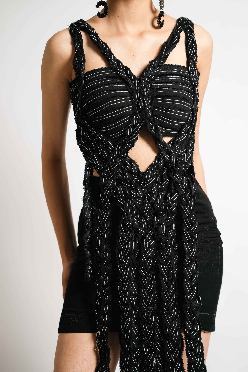 Braided Denim Corset Top – Deconstructed Edit | VybTheory