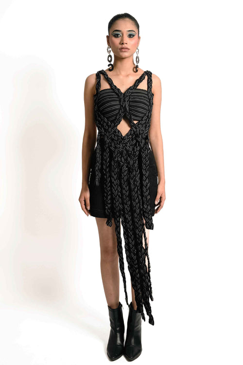 Braided Denim Corset Top – Deconstructed Edit | VybTheory